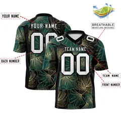 Graffiti Pattern Printed Authentic Football Jersey 2