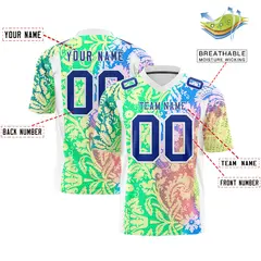 Graffiti Pattern Printed Authentic Football Jersey 2