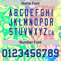 Graffiti Pattern Printed Authentic Football Jersey 4