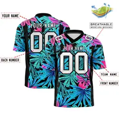 Graffiti Pattern Printed Authentic Football Jersey 2
