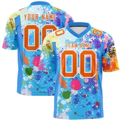 Graffiti Pattern Printed Authentic Football Jersey
