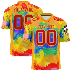 Graffiti Pattern Printed Authentic Football Jersey 1