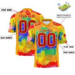 Graffiti Pattern Printed Authentic Football Jersey 2