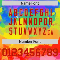 Graffiti Pattern Printed Authentic Football Jersey 4