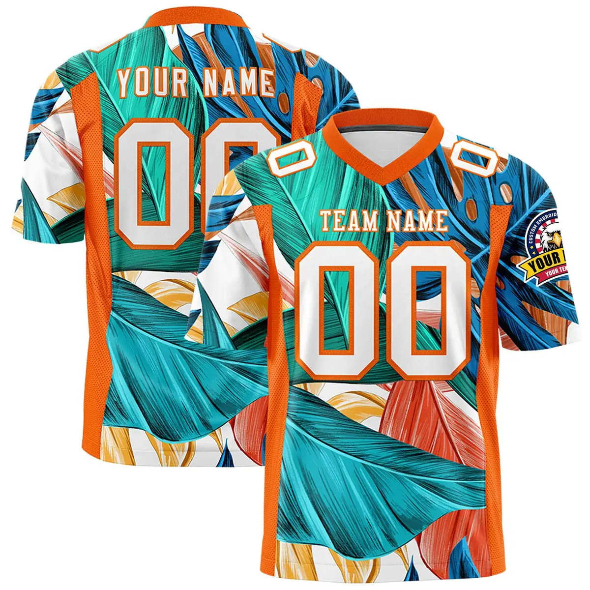 Graffiti Pattern Printed Authentic Football Jersey