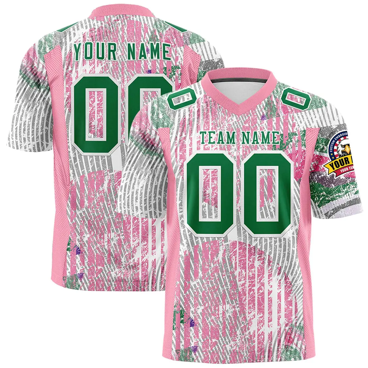 Graffiti Pattern Printed Authentic Football Jersey