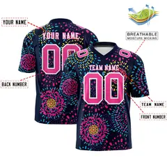 Graffiti Pattern Printed Authentic Football Jersey 2