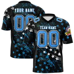 Graffiti Pattern Printed Authentic Football Jersey 1