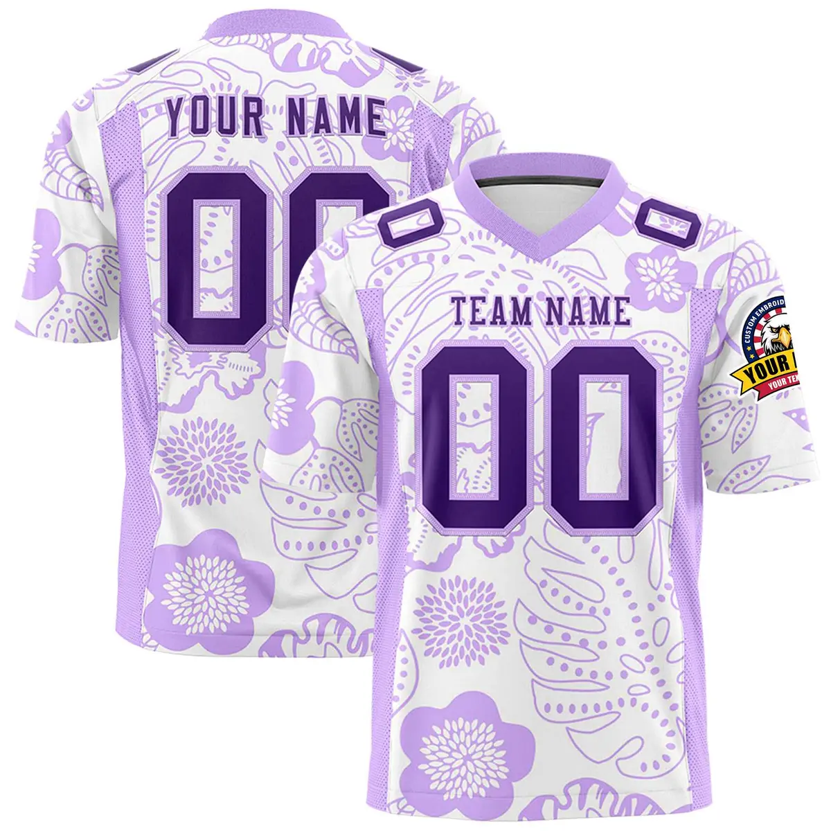 Graffiti Pattern Printed Authentic Football Jersey