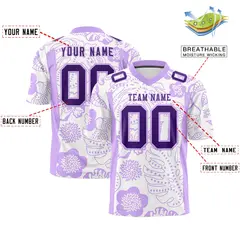 Graffiti Pattern Printed Authentic Football Jersey 2