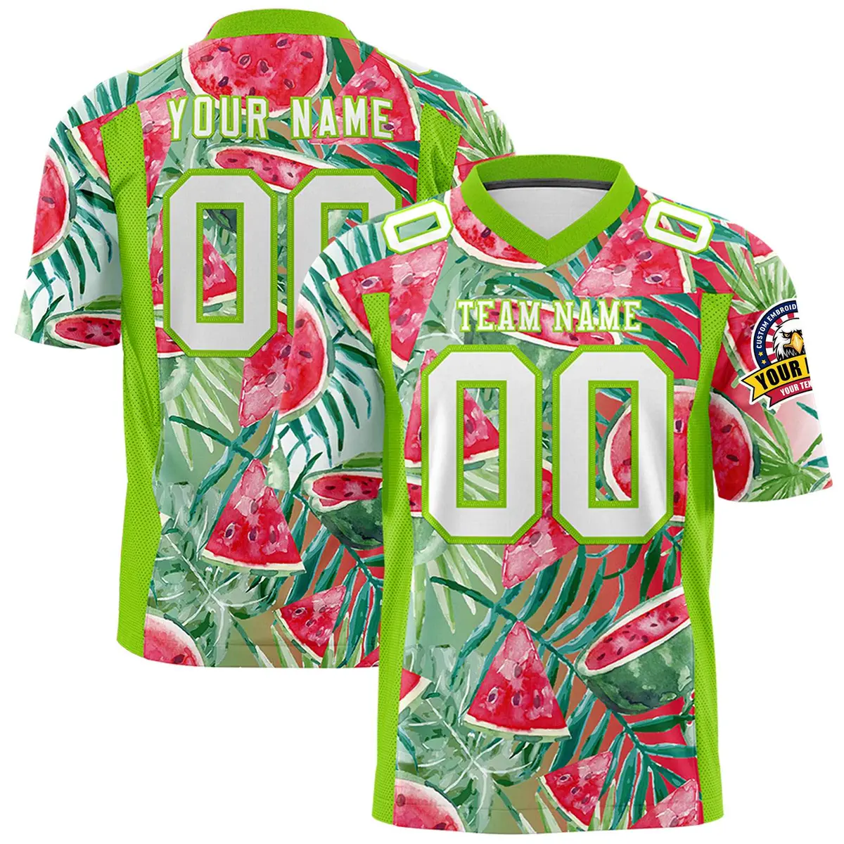 Graffiti Pattern Printed Authentic Football Jersey
