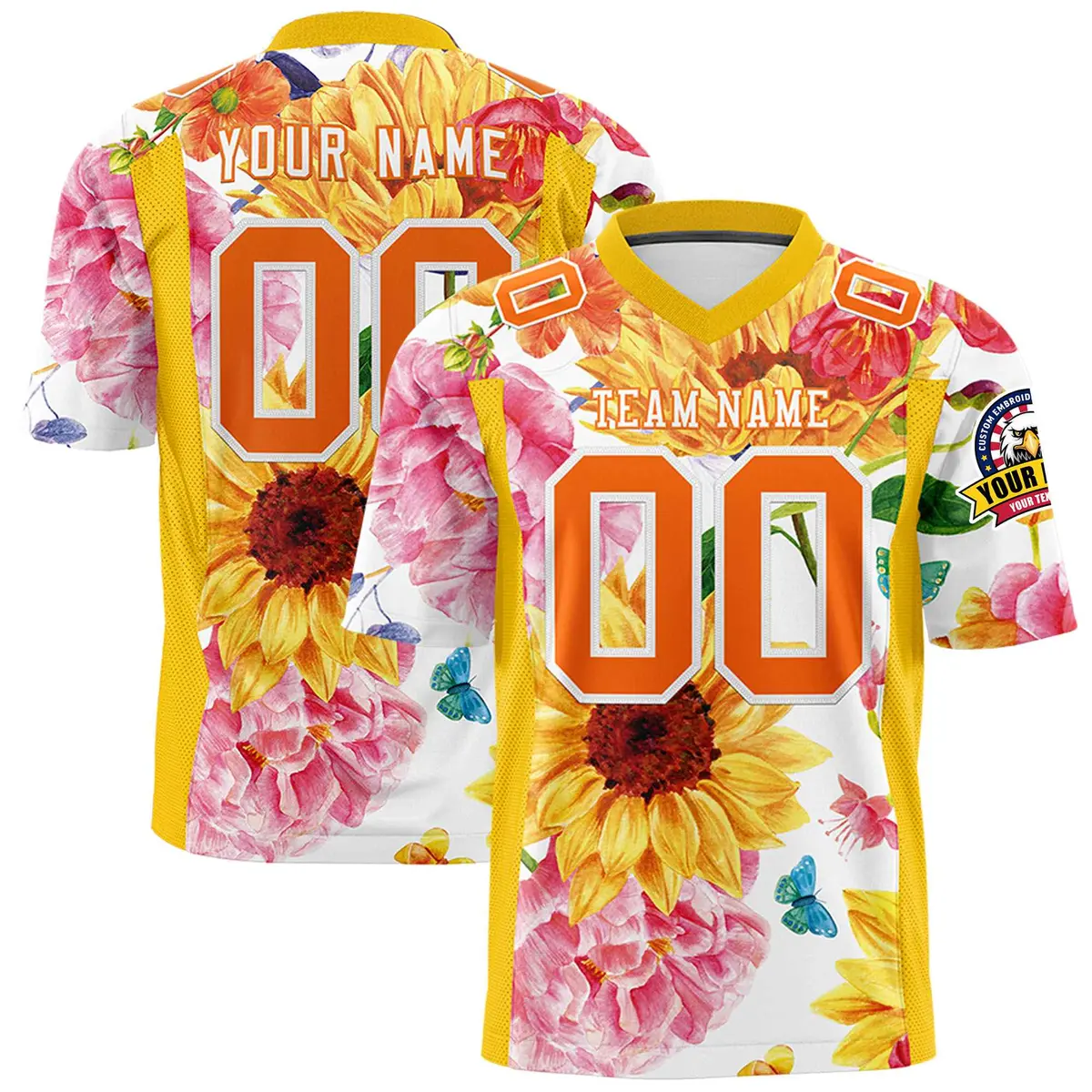Graffiti Pattern Printed Authentic Football Jersey