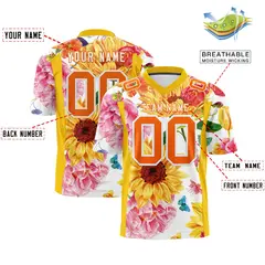 Graffiti Pattern Printed Authentic Football Jersey 2