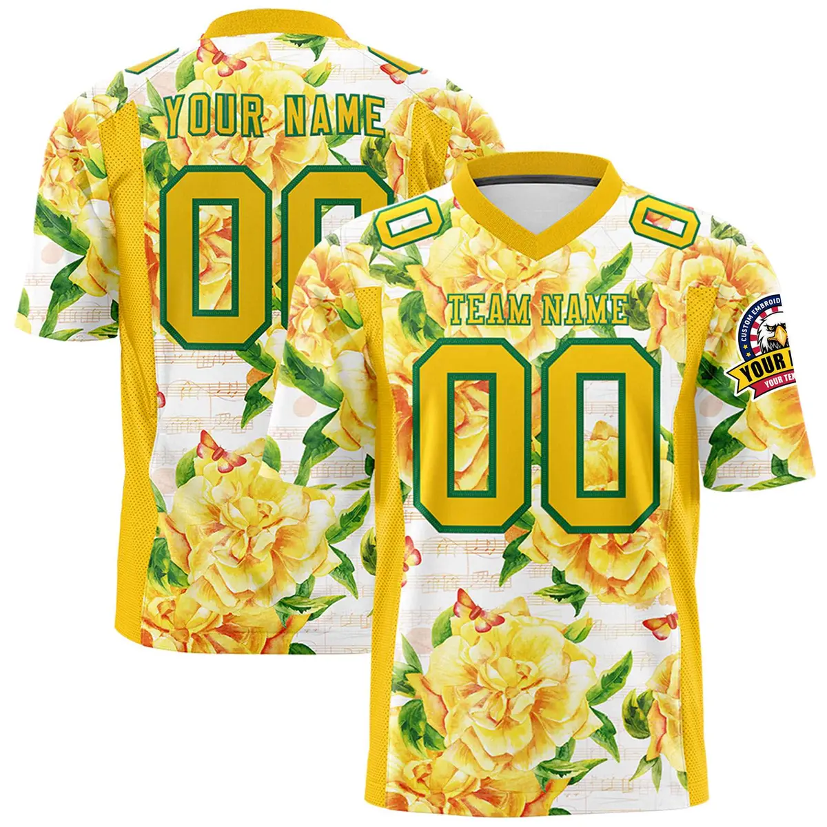 Graffiti Pattern Printed Authentic Football Jersey