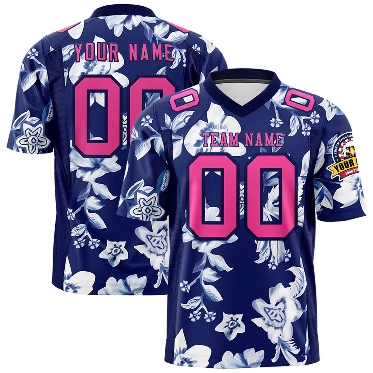 Graffiti Pattern Printed Authentic Football Jersey