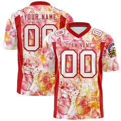 Graffiti Pattern Printed Authentic Football Jersey 1