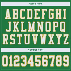 Grass Green White-Gold Classic Mesh Football Jersey 3