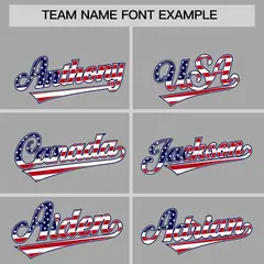 Gray American Flag Design Baseball Jersey 3