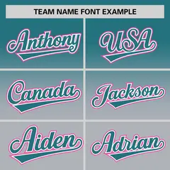 Gray Aqua Gradient Authentic Baseball Jersey 3