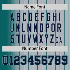 Gray Aqua Gradient Pinstripe Full-Snap Varsity Baseball Jacket 4