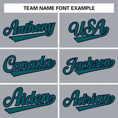 Gray Aqua-Navy Classic Varsity Full-Snap Letterman Jacket 5