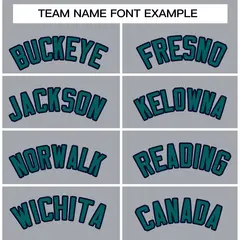 Gray Aqua-Navy Classic Varsity Full-Snap Letterman Jacket 5