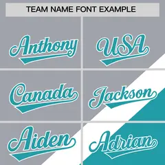 Gray Aqua Raglan Sleeves Varsity Full-Snap Letterman Jacket 3