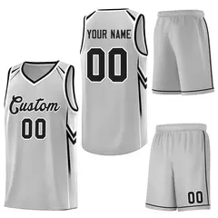 Gray Arrow Graffiti Pattern Sports Basketball Jersey 6