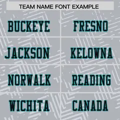 Gray Black-Aqua Graffiti Line Authentic Football Jersey 3