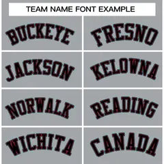 Gray Black-Crimson Raglan Varsity Full-Snap Letterman Jacket 3