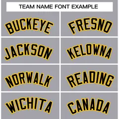 Gray Black-Gold Classic Varsity Full-Snap Letterman Jacket 3