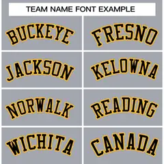 Gray Black-Gold Classic Varsity Full-Snap Letterman Jacket 5