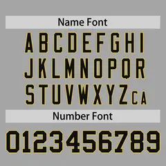 Gray Black-Gold Raglan Sleeves Authentic Baseball Jersey 4