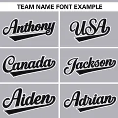 Gray Black Gradient Star Pattern Authentic Baseball Jersey 3