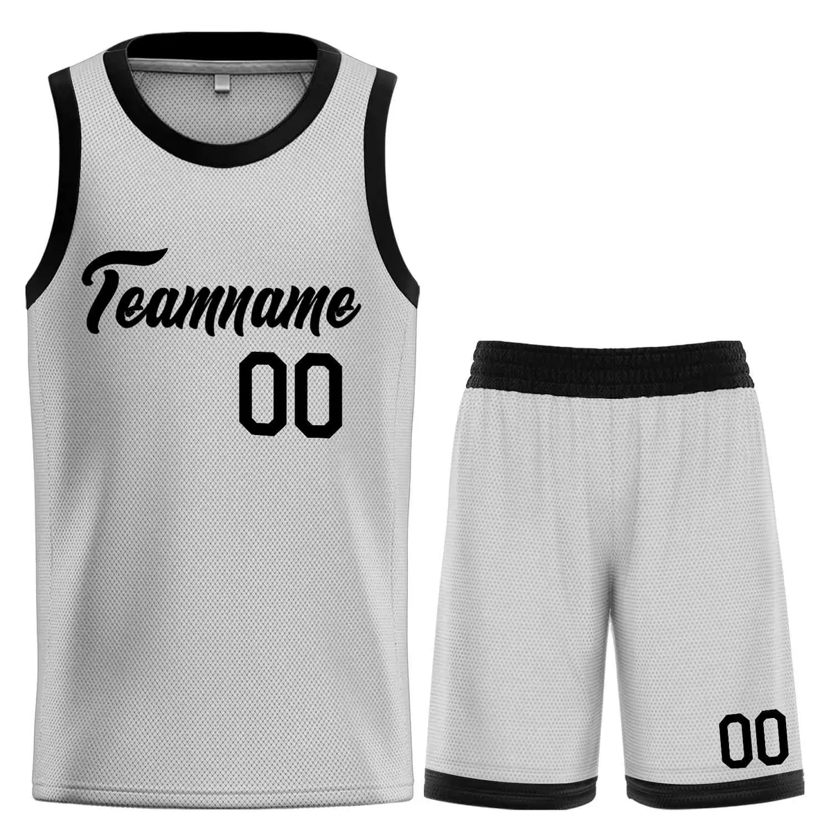 Gray Black Heal Classic Sets Basketball Jersey