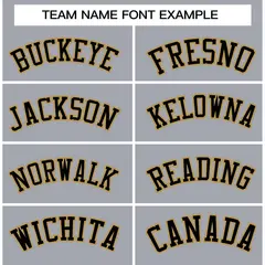 Gray Black-Old Gold Varsity Full-Snap Letterman Jacket 5