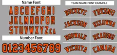 Gray Black-Orange Authentic Classic Pullover Baseball Jersey 3