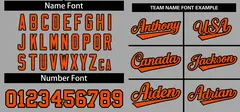 Gray Black-Orange Authentic Pullover Baseball Jersey 3