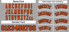 Gray Black-Orange Classic Authentic Pullover Baseball Jersey 3
