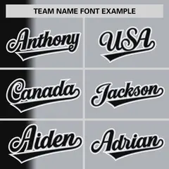 Gray Black Pinstripe Gradient Baseball Jersey 3