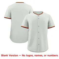 Gray Black Purple Baseball Jersey 8