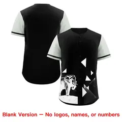 Gray Black Raptor Series Raglan Baseball Jersey 8