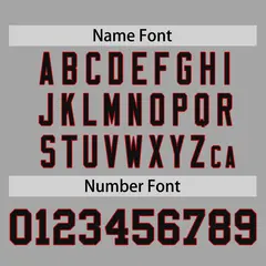 Gray Black-Red Raglan Sleeves Authentic Baseball Jersey 4