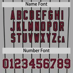 Gray Black Stripe Authentic Fashion Baseball Jersey 4