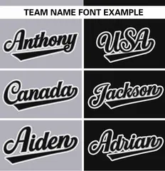 Gray Black Stripe-Solid Combo Authentic Baseball Jersey 3