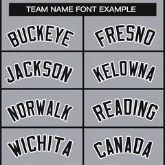 Gray Black-White Classic Style Hockey Jersey 3