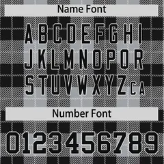 Gray Black-White Plaid Varsity Letterman Baseball Jacket 4