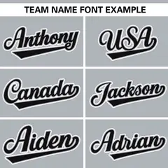 Gray Black-White Side Two-Tone Authentic Baseball Jersey 3