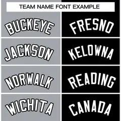 Gray Black-White Two Tone Split Varsity Full-Snap Letterman Jacket 5