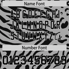 Gray Black-White Zebra Stripes Authentic Football Jersey 4